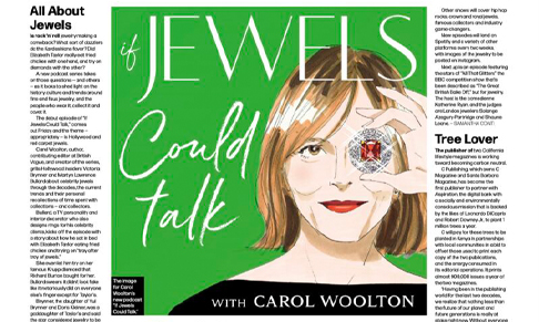 Carol Woolton launches If Jewels Could Talk podcast